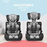 Kidoola Adjustable Booster Car Seat Grey and Black Up to 12 Years view 5