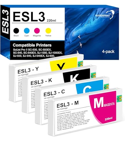 Amazon.com: Roland ECO-COL MAX2 ESL4-4CY Ink 440ml - Cyan : Office