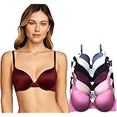 Viola's Secret 6 Pack of Color Print T-Shirt Bras B Cup C Cup and D Cup