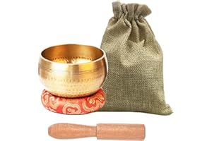 OXT Tibetan Singing Bowls Set, Meditation Bowl for Healing and Mindfulness, Meditation Sound Bowl Handcrafted in Nepal