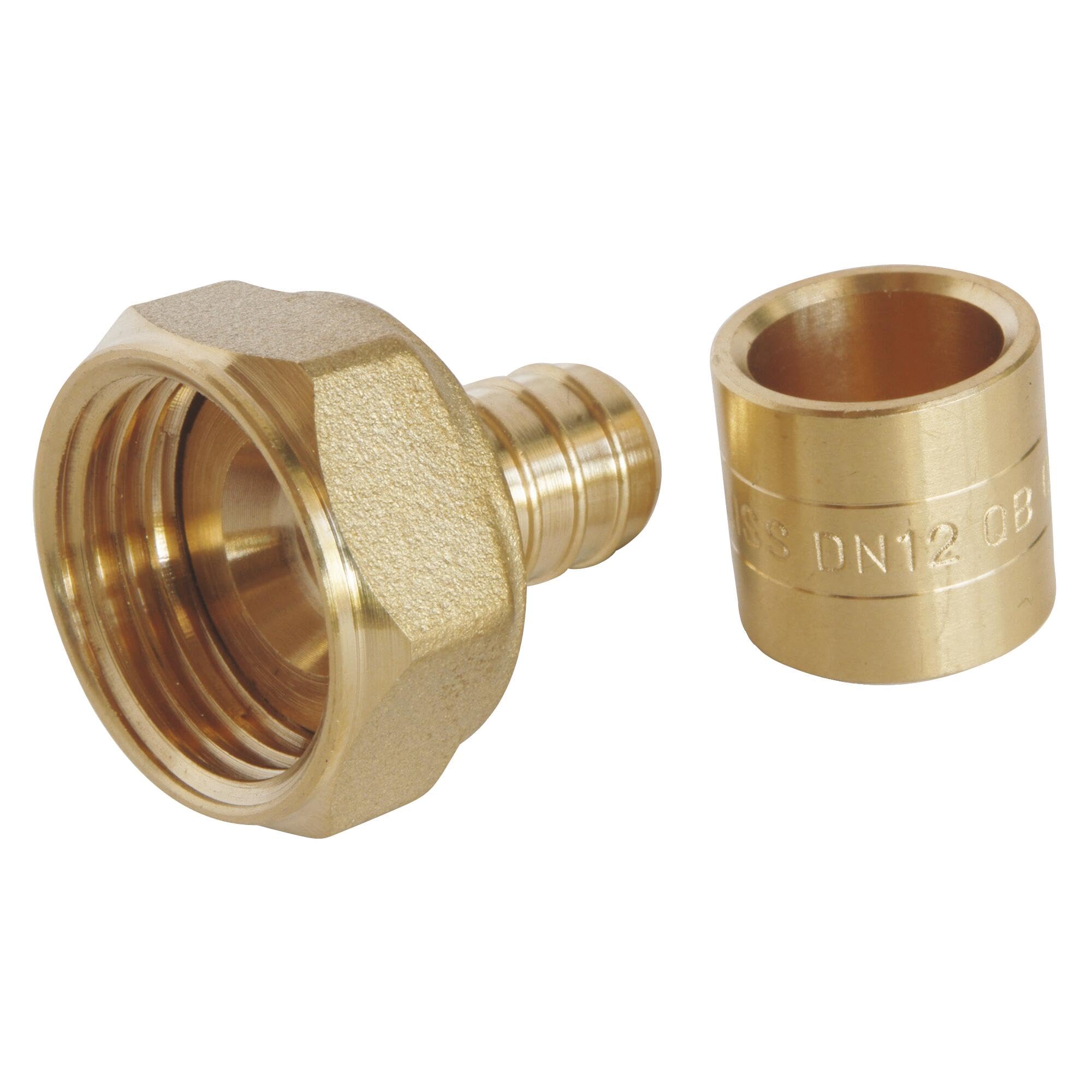 SOMATHERM FOR YOU 2301-12-15 Gerade Schiebeverschraubung Straight Sliding Screw Connection, Multicoloured, weiblich 15/21 (1/2") -PER 12