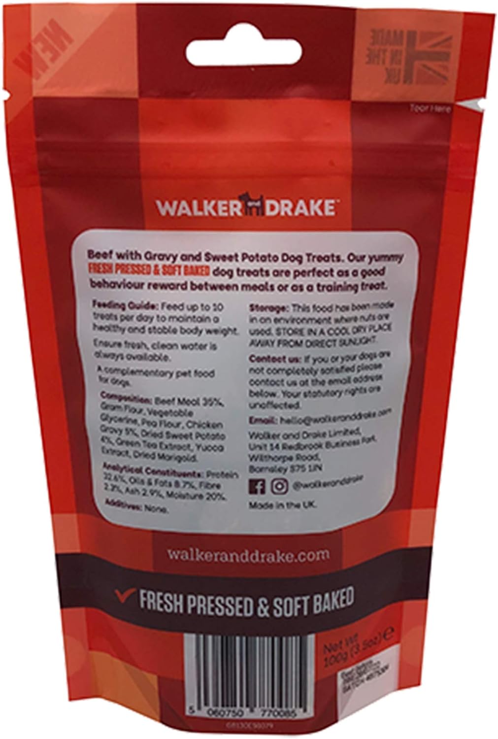 Walker & Drake Dog Treats 9 Pk SUPER TASTY Fresh Pressed & Soft Baked