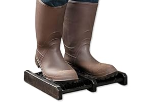 Jobsite Boot Scraper - Outdoor Shoe Scrubber Cleaner Brush