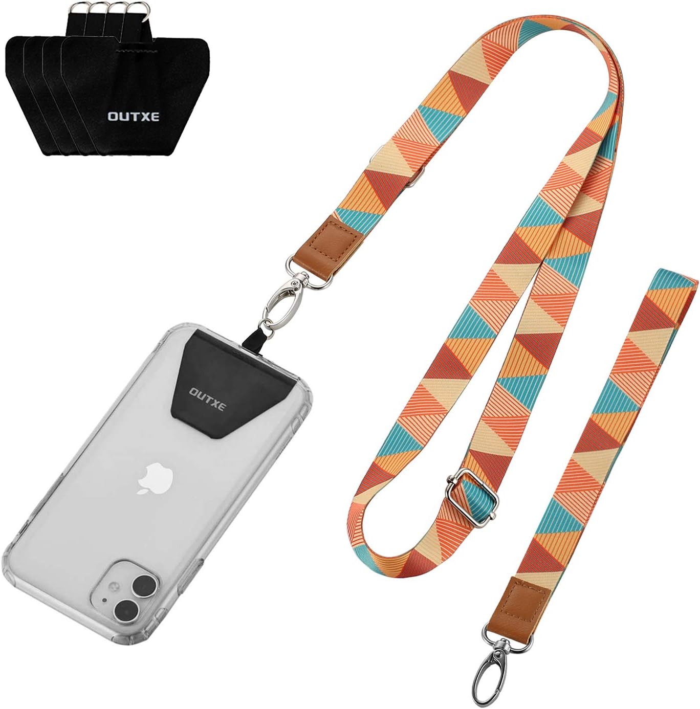 Grey 4× Durable Pads 1× Adjustable Neck Strap Samsung Galaxy and All