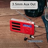 August MB225R Portable DAB/DAB+/FM Radio with 40 Presets Red view 5