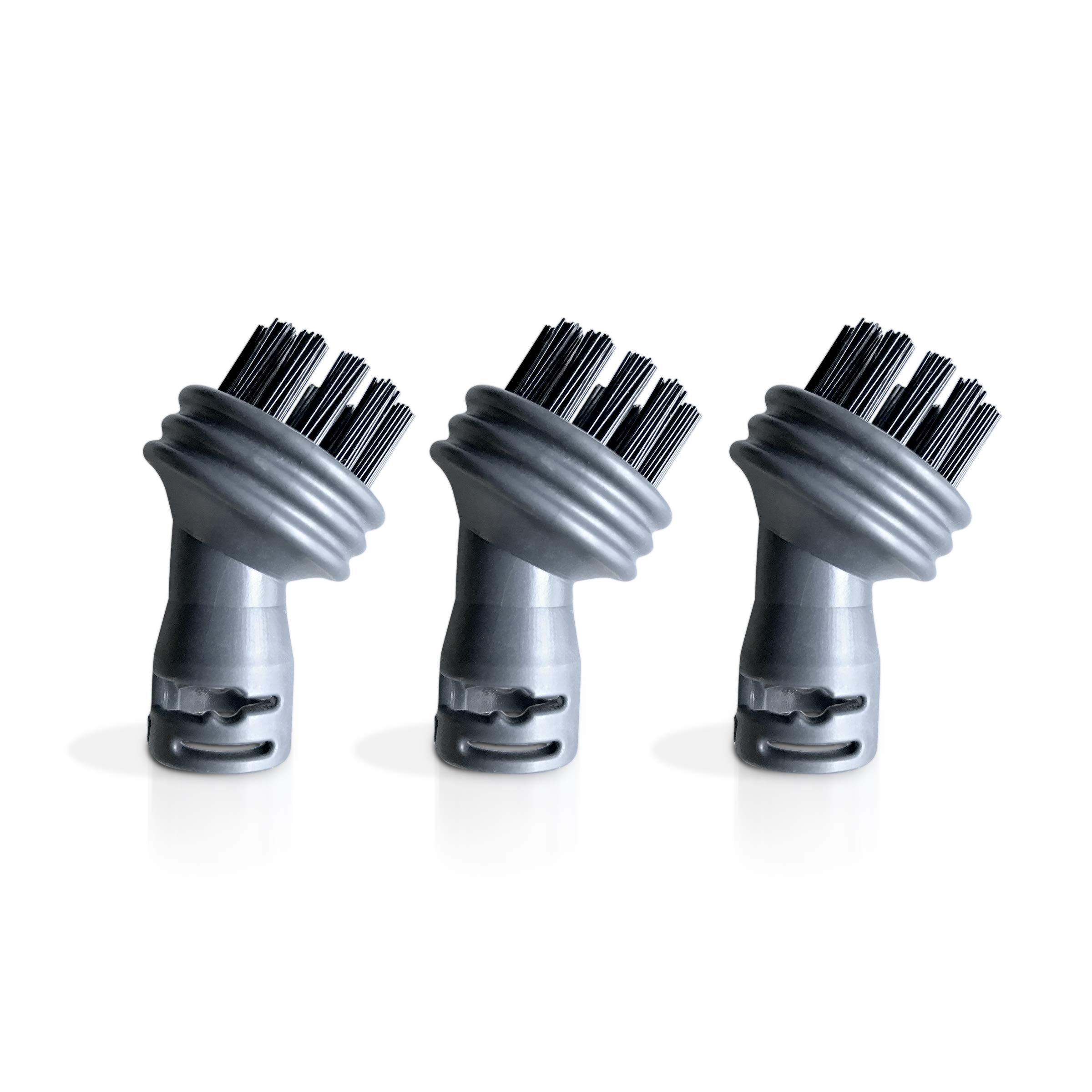 Kit 3 Nylon Round Brushes for Vaporetto Easy, Go, Smart Mop and Smart 100