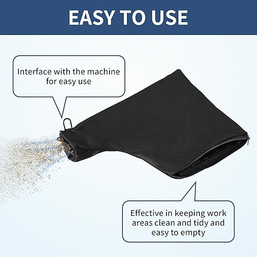 Miter Saw Dust Bag for 255, Pack Dust Collector Bags with Zipper and  Wired Adjustable Stand, Compatible with