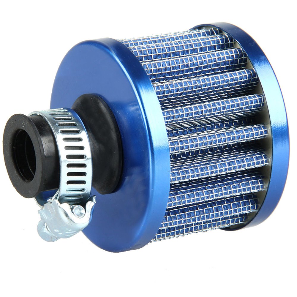 Blue Cold Air Intake Filter Breather – 12mm Turbo Vent For Car & Motorcycle – Possbay