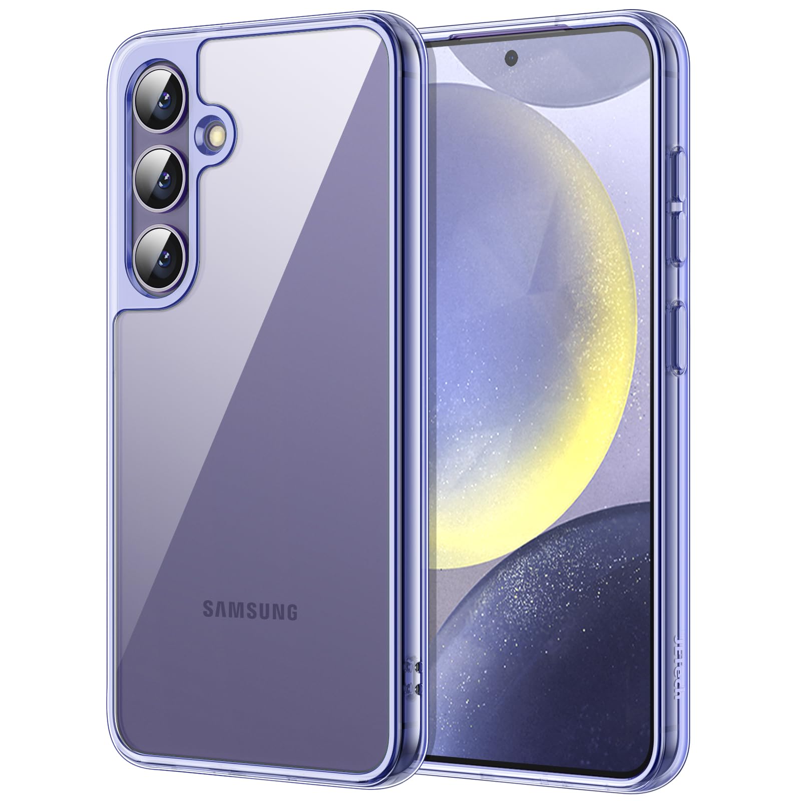 Photo 1 of JETech Case for Samsung Galaxy S24 Plus 5G, Non-Yellowing Shockproof Bumper Protective Phone Cover, Anti-Scratch Hard PC Back (Cobalt Violet)