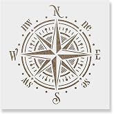 Beach &amp; Ocean Compass Rose Stencil - Boat &amp; Compass Designs