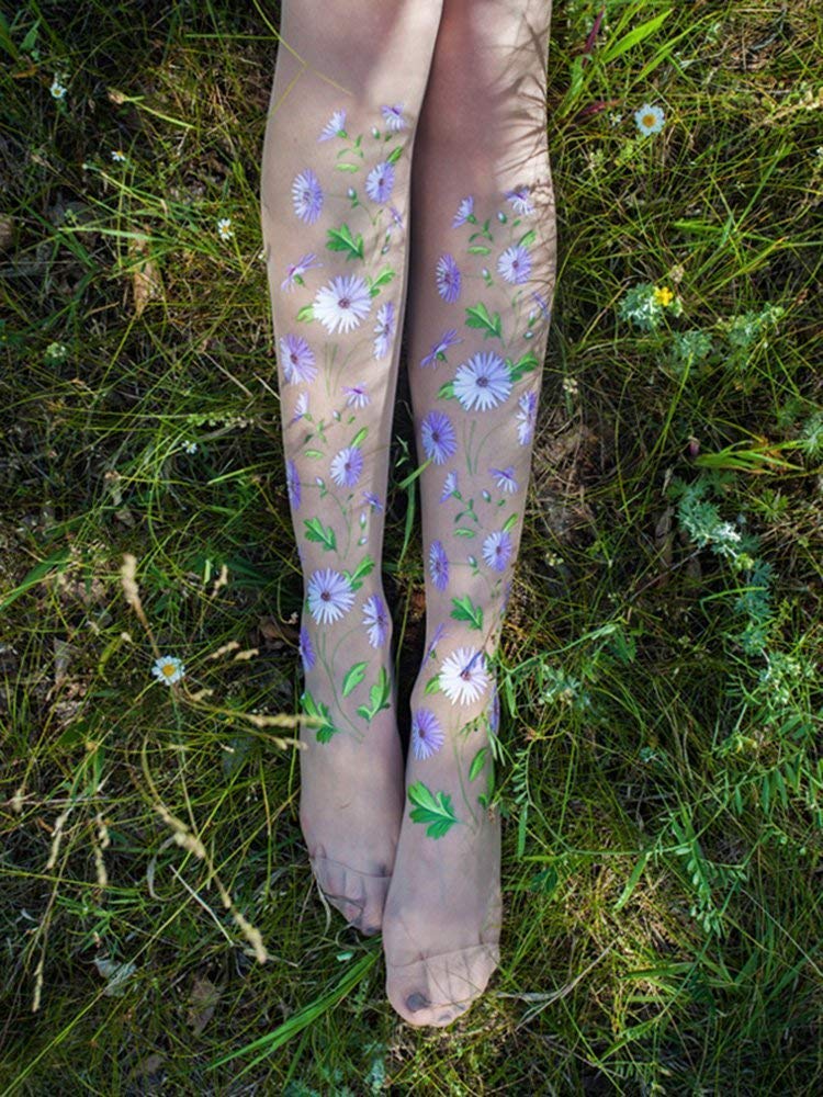 Womens floral tights Clearance