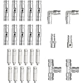 High-Performance Brass Patio Misting Kit &ndash; 11 Brass Anti-Drip Micro-Nozzles &amp; 16 1/4&Prime; Slip Connectors for High-Pressure Outdoor Cooling Misting (UNC 10/24, 0.012&Prime; Precision Orifice, 280-1500 psi)