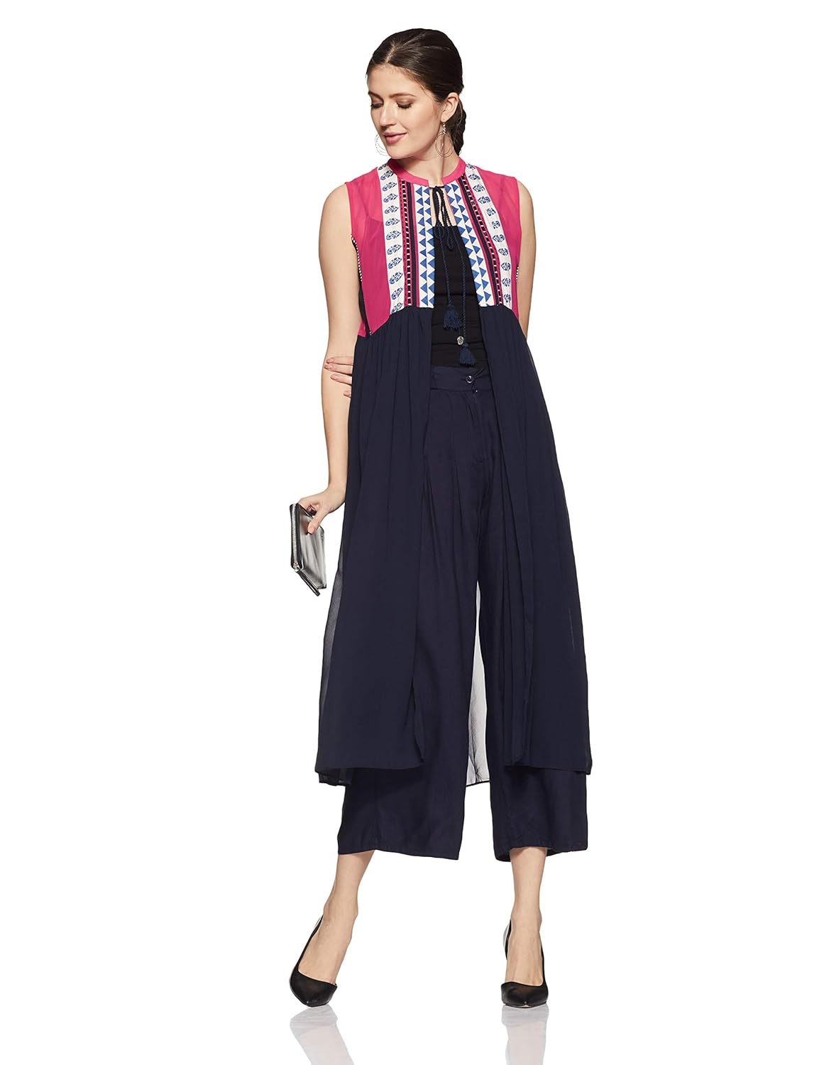 w for woman women's rayon cape gilet
