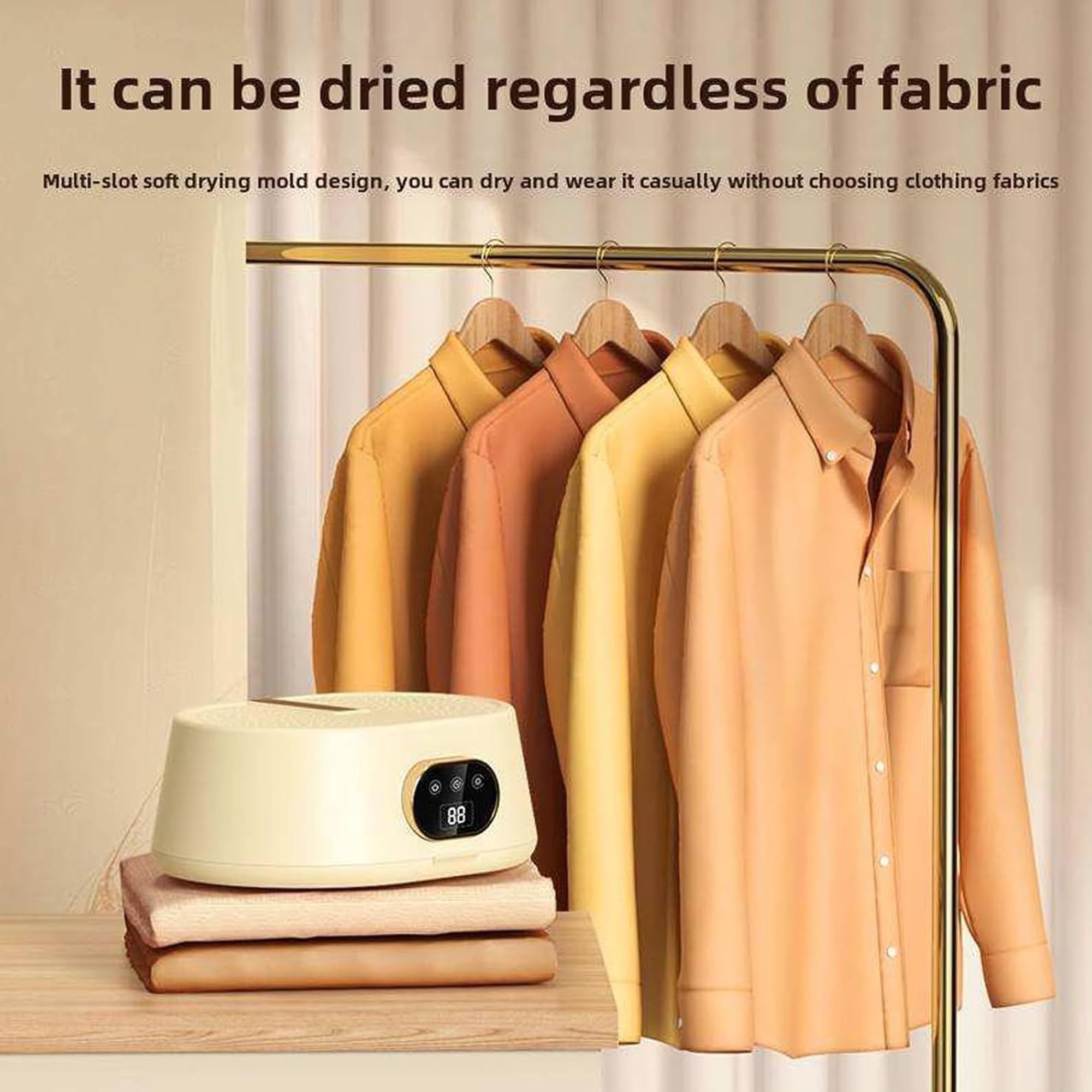 Airinox Automatic Ironing Machine, Automatic Ironing Machine for Home, 2-in-1 Garment Steamer & Folding System with Vertical Steam, Indoor/Outdoor Use (White)