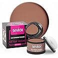 SEVICH Hairline Powder - Instantly Cover Grey Hair and Thinning Hairline, Eyebrows & Beard Line Touch Up, Windproof & Sweatproof, Auburn