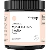 Myo-Inositol & D-Chiro Inositol Supplement Powder for Women | Hormonal Balance & Healthy Ovarian Function Support | Vitamin B8 | Great Alternative to Capsules | 40:1 Ratio | 180 Servings