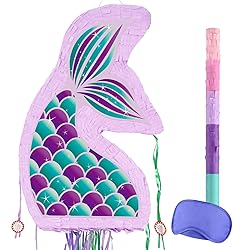 WERNNSAI Foldable Mermaid Piñata - Pull String