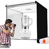40x40 Inch Photo Studio Photo Light Box for Photography, 405 LED Large Lightbox with 3 Light Panel Stepless Dimming and Soft Light Cloth Professional Photo Background Shooting Tents