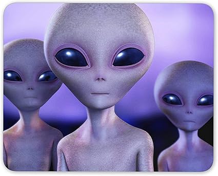 Amazon Co Jp 7 1 8 7インチ マウスパッド エイリアンフェイス グレーマン マウスマットパッド Sfスペースギフト コンピューター 14 X 24 In 35 X 60cm パソコン 周辺機器