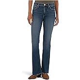 KUT from The Kloth Womens Stella High-Rise Fab Ab Flare W/Raw Hem