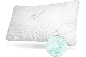 Snuggle-Pedic Shredded Memory Foam Pillow - The Original Cool Pillows for Side, Stomach & Back Sleepers - Sleep Support That Keeps Shape - College Dorm Room Essentials for Girls and Guys - King