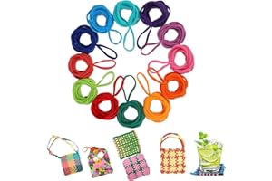 Ciieeo 192pcs Loom Potholder Loops Weaving Loom Loops Potholder Refill Elastic Potholder Loops for DIY Crafts Supplies Colorful