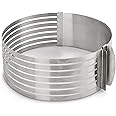 Mrs. Anderson's Baking Multi 7-Layer Slicer Leveler, Fits 9 to 12-Inch Cakes, Stainless Steel