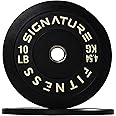 Fitvids Olympic Bumper Plates, 2" Weight Plates for Strength Training & Weightlifting, Pairs, Sets or Sets with 7FT Barbell, Multiple Options