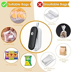 FEPPO Mini Bag Sealer, 2 in 1 Heat Sealer with