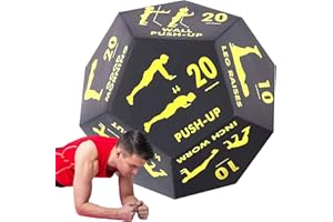 Workout Dice - 12 Sided Yoga Dice Game - Portable Strength Training Tool for Home Gym Workout Outdoor Travel Sports Team