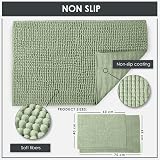 Emma Barclay Noodle Soft Touch Non-Slip Bath Rug Sage Green 45x75cm view 3