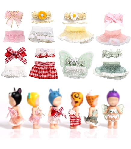 Kaitiaki Lot de 6 paires de chaussures de poupée pour Sonny Angel, convient aux figurines de