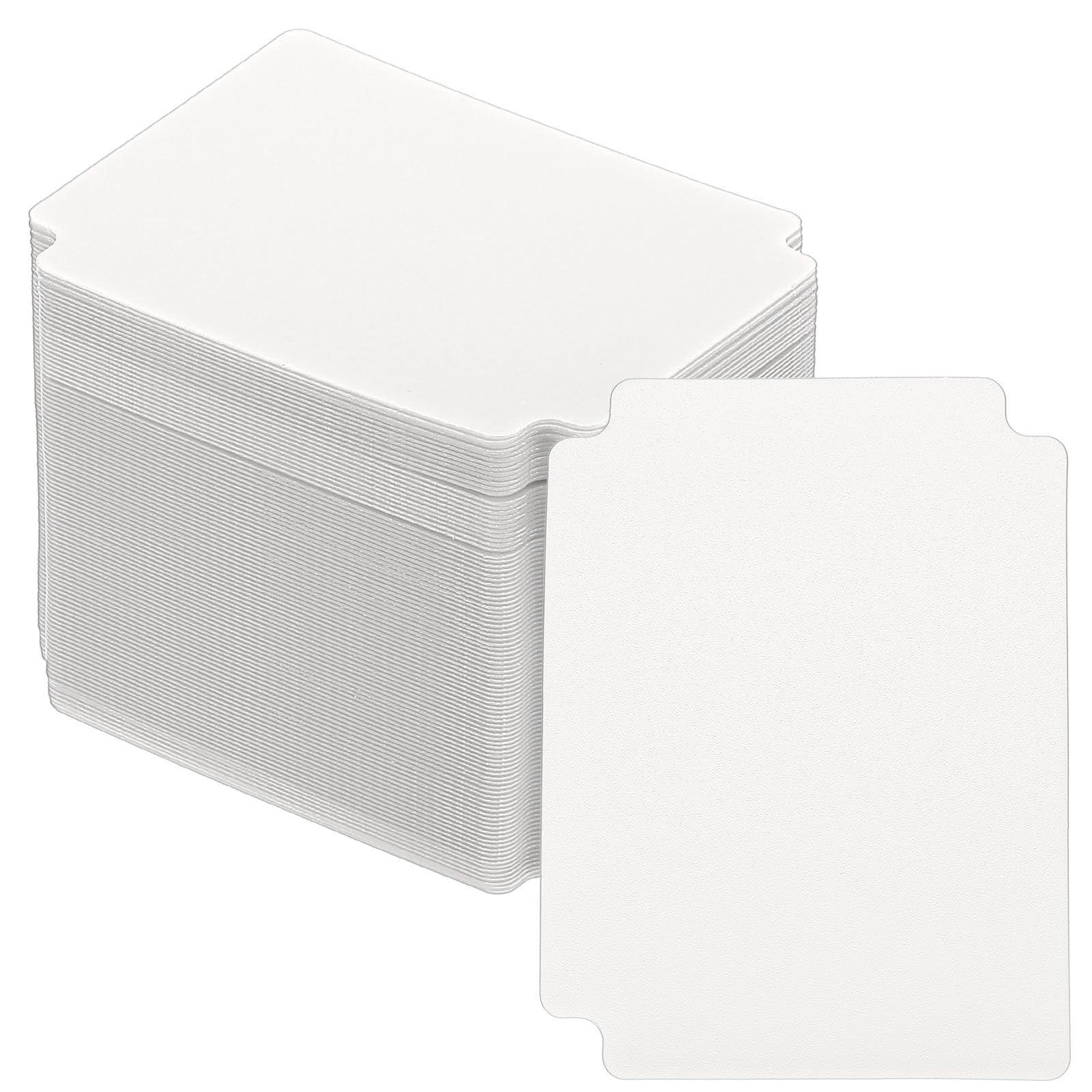 PATIKIL Trading Card Dividers, 100 Pcs Index Card Football Card Sorter Storage Boxes Organizer Tray Accessories for Sports Game Baseball Card, White