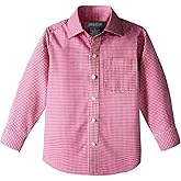 Spring Notion Big Boys' Long Sleeve Gingham Shirt