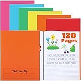Henoyso 6 Pcs Primary Composition Notebooks for Teachers & Classrooms (Grades K–2) Colorful Writing Journals for Classroom, Homework & Homeschool Use, 120 Pages Each (Colorful)