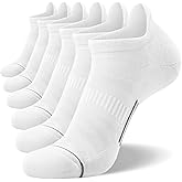 FITRELL 6 Pack Men's Ankle Running Socks Low Cut Cushioned Athletic Sports Socks 7-9/9-12/12-15