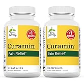 Terry Naturally Curamin - Curcumin Supplement for Circulation & Endorphin Support - Support for Occasional Discomfort - Aids Healthy Muscles - 120 Capsules (Pack of 2)