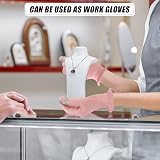 AovYoo 2 Pairs 100% Cotton Gloves for Eczema Dry Hands Touchscreen M view 5