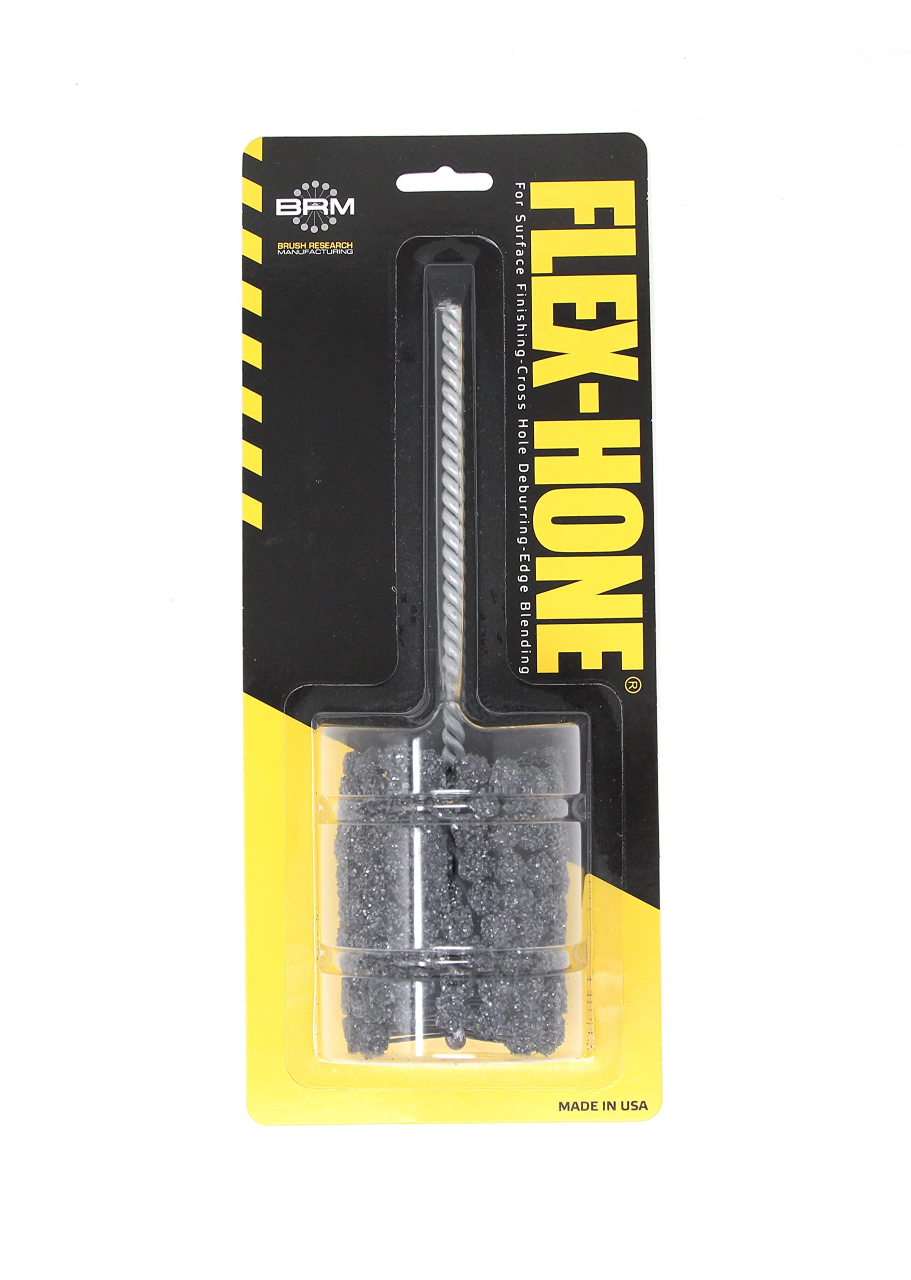 Brush Research BC21420 Flex-Hone®, 2-1/4" (57.2mm) Diameter, 20 Grit, Silicon Carbide, for Mild Steel, Stainless Steel, Cast Iron and Softer Ferrous Materials Image