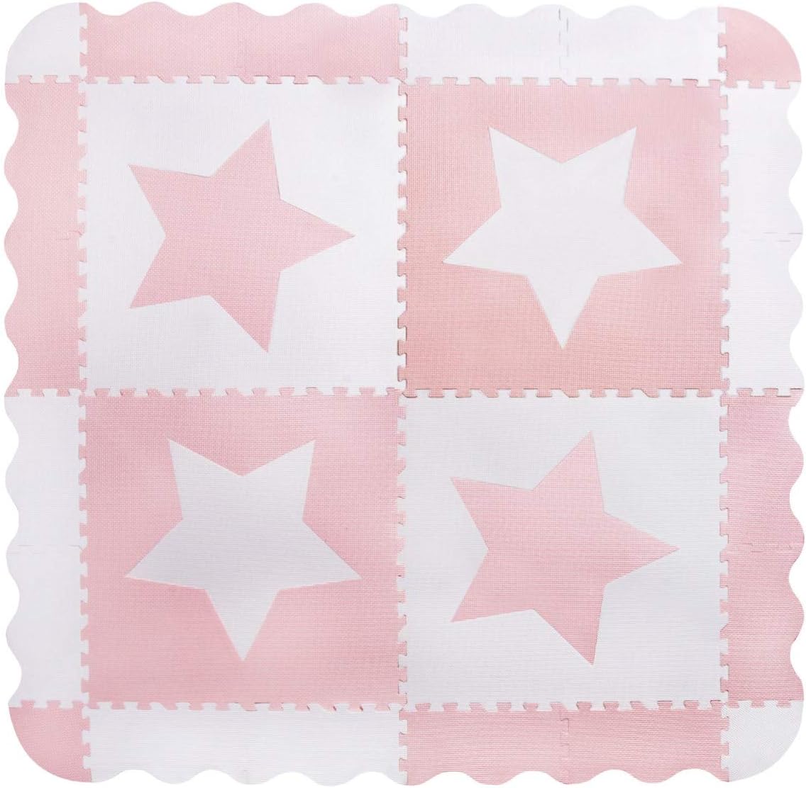 pink foam play mat