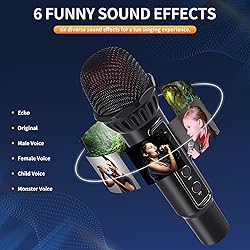 Fansbe Tech Karaoke Microphone Machine Kids