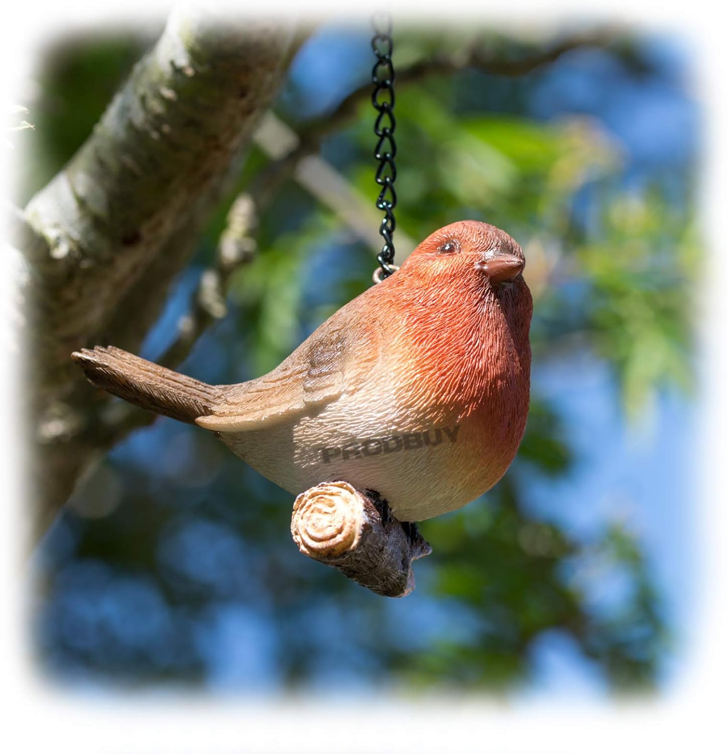 ProdBuy Home Small Robin Bird Hanging Garden Ornament Amazon.co.uk