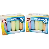 Play Day Sidewalk Chalk 20 Pieces (2 Pack)