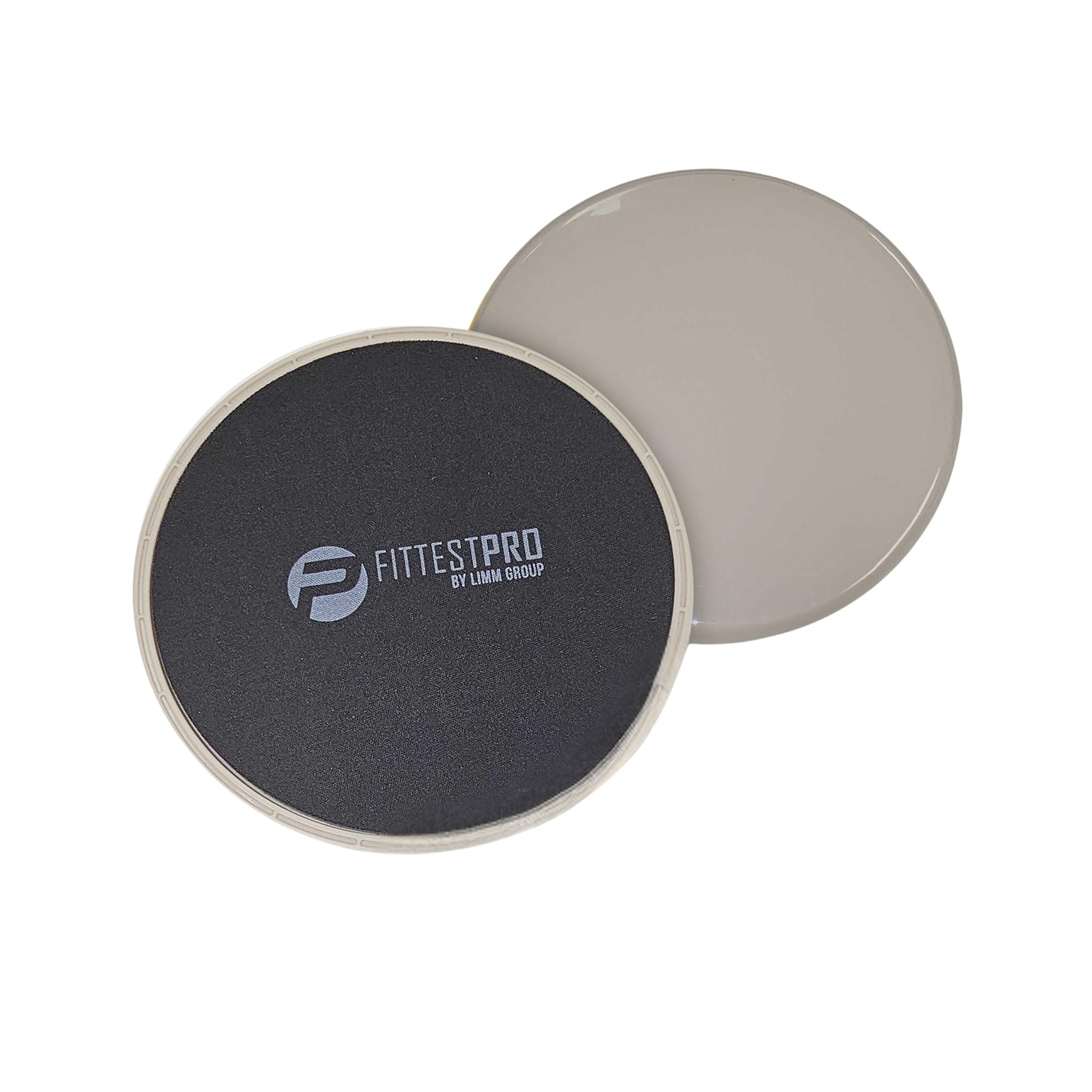 Limm Core Sliders Exercise Discs (Set of 2) Dual-Sided Fitness Gliders to Strengthen Core, Balance and Improve Flexibility - Sliding Disc for Hardwood, Carpet & More | Bonus Carry Bag (Black)