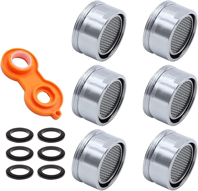 12 Stück Strahlregler M24 - Wasserhahn Perlatoren Mit 7-fach Filter & Dichtungen