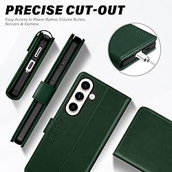 TUCCH Wallet Case for Galaxy S25 Plus 5G, Magnetic