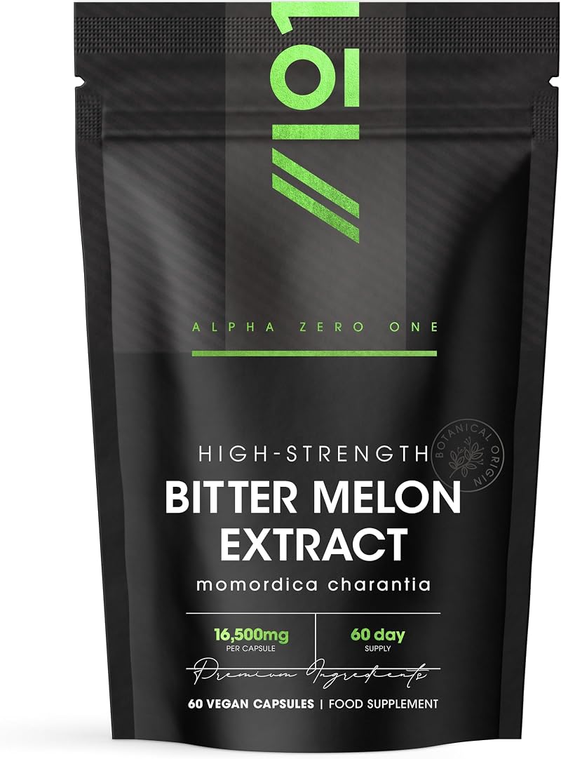 ALPHA01 Bitter Melon Extract 16,500mg 60 Vegan Capsules 2 Months