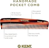 KENT Handmade Pocket Comb R7T Small Fine to Medium Hair Styling Detangling Wet view 4