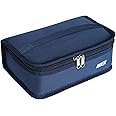 MIER Portable Thermal Insulated Cooler Bag Mini Lunch Bag for Kids, Navy Blue