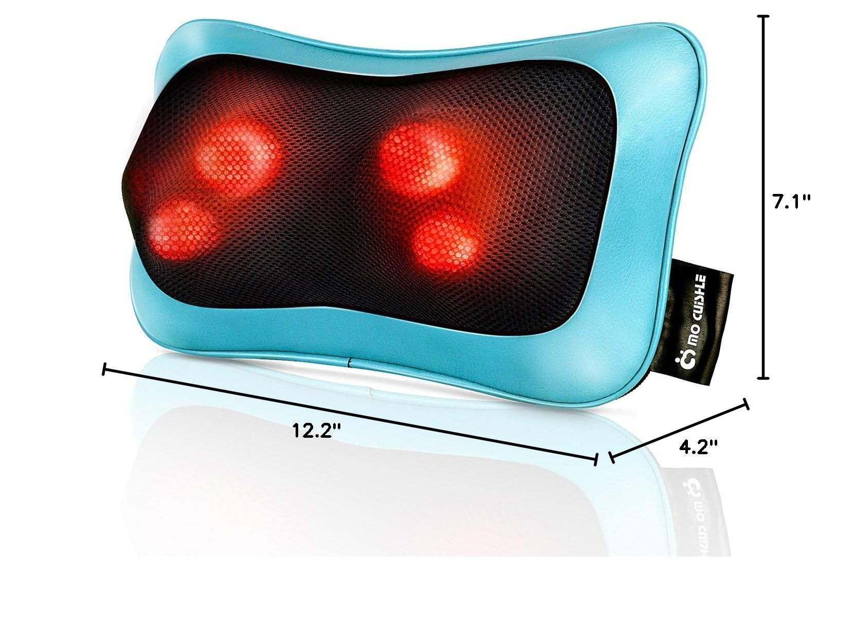 Mo Cuishle Electric Shiatsu Back Massager with Heat - Powerful 3D Kneading for Neck, Shoulder, Lower Back Pain Relief - Ergonomic Design for Home, Office, & Car - Gifts for Women, Men, Mom & Dad